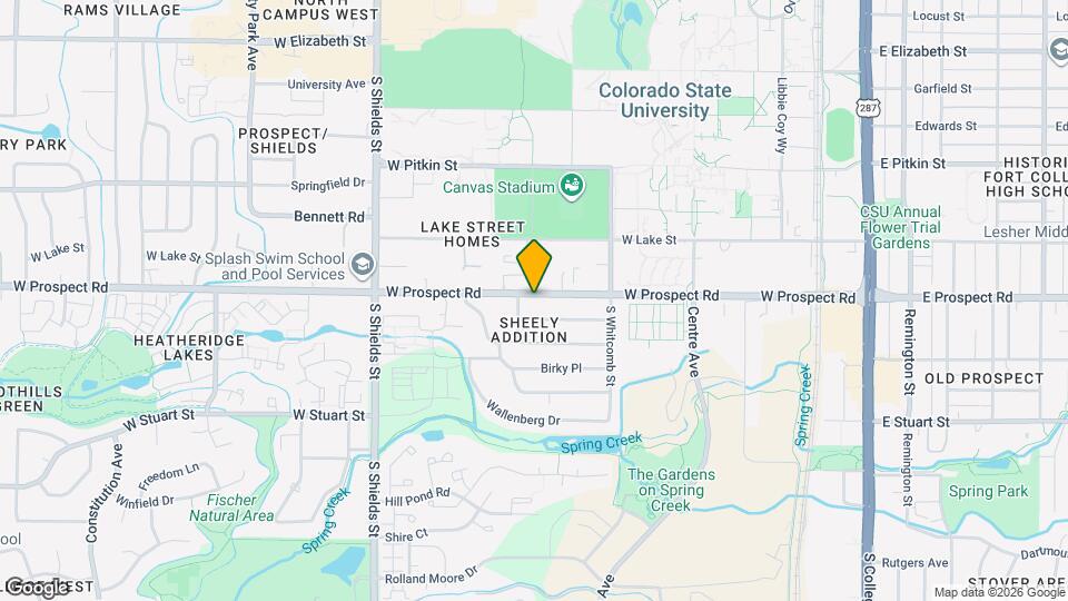 727 W Prospect Rd Map and Location Details