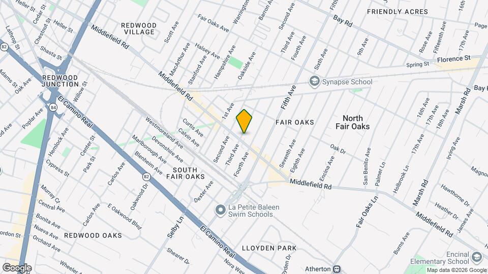 3101 Middlefield Rd Mapa y Detalles de la Ubicación