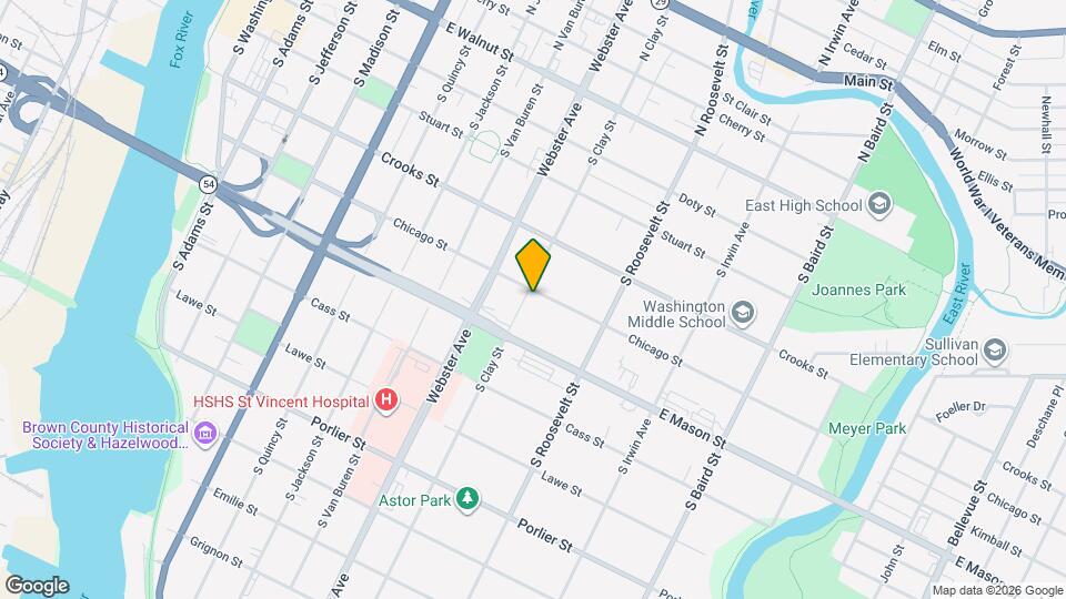 1102 Chicago St Map and Location Details