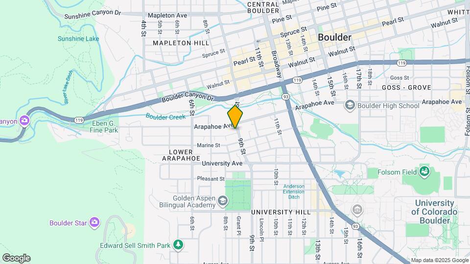 1641 9th St Map and Location Details