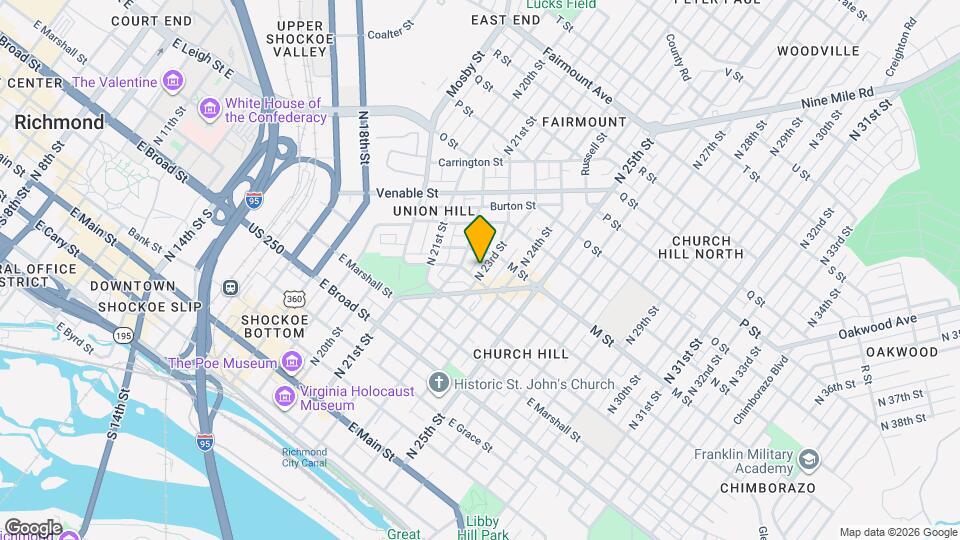 606 N 23rd St Map and Location Details