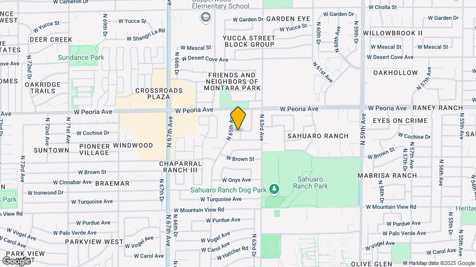10402 N 64th Ave Map and Location Details