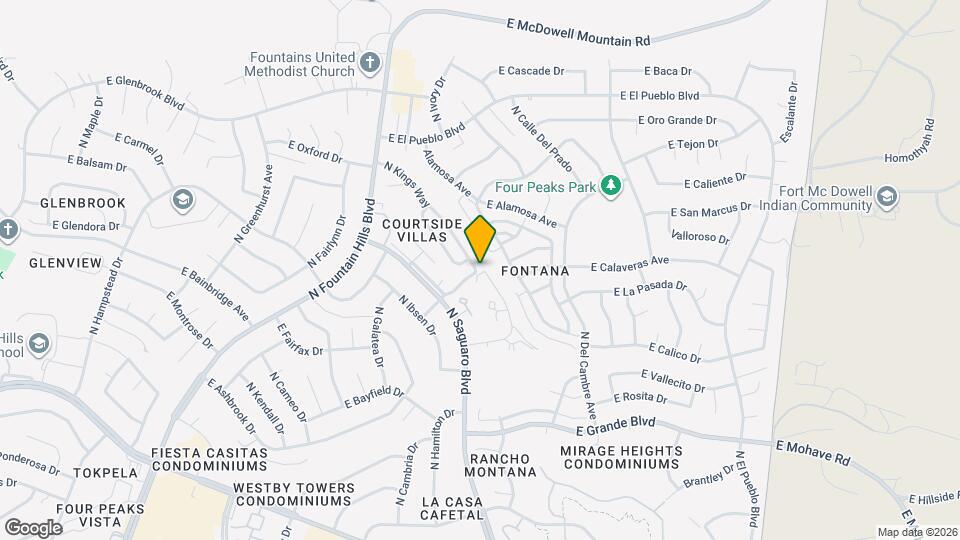 14481 N Kings Way Mapa y Detalles de la Ubicación