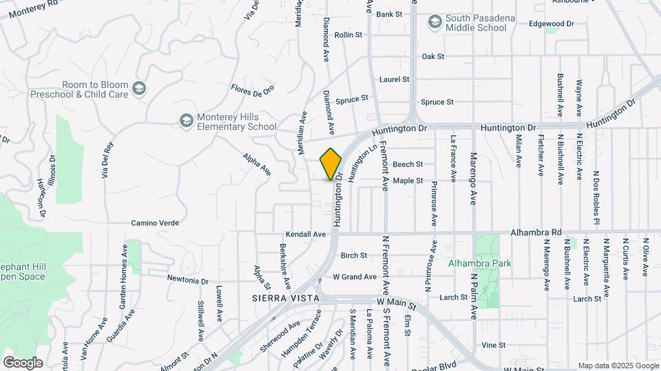 1170 Huntington Dr Map and Location Details
