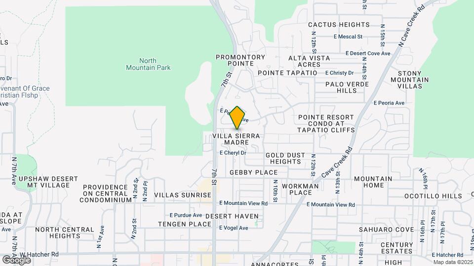807 E Cochise Dr Map and Location Details