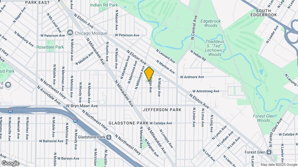 5712 N Mango Ave Mapa y Detalles de la Ubicación