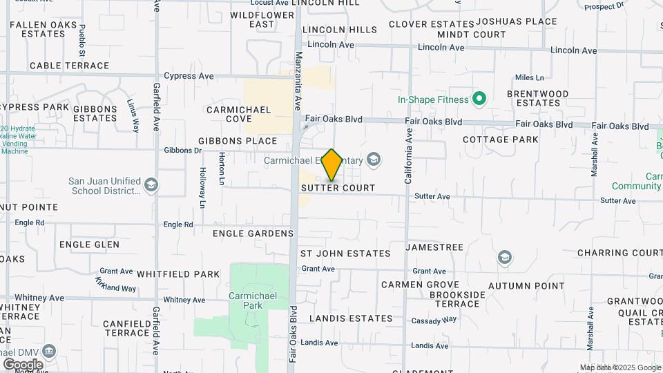 Sutter Park Map and Location Details