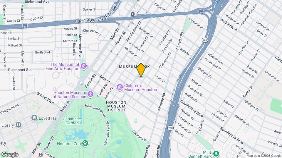 1611 Oakdale St Map and Location Details