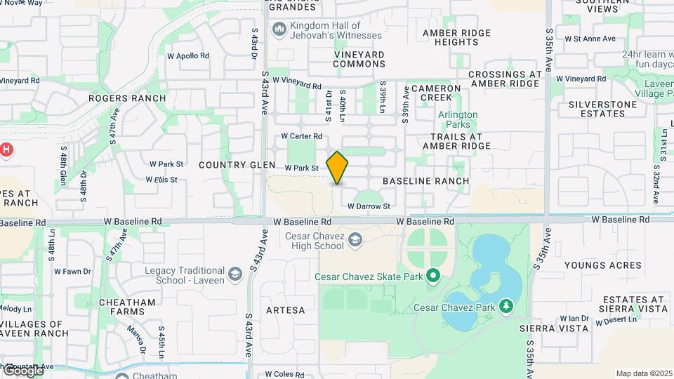 7422 S 40th Ln Map and Location Details