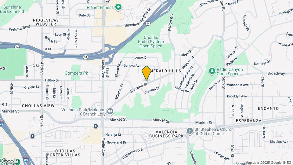 5444 Roswell St Map and Location Details