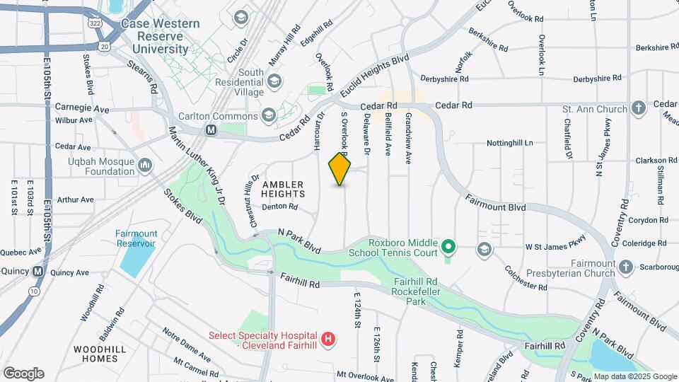 2284 S Overlook Rd Map and Location Details