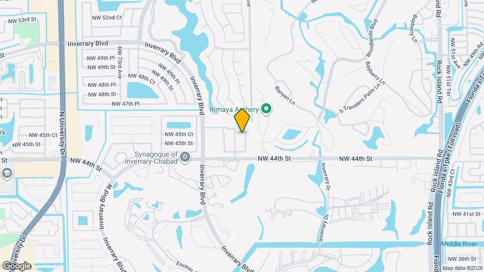4485 NW 64th Terrace Map and Location Details
