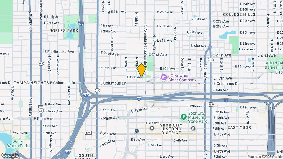 1307 E 17th Ave, Unit El Cafecito Loft Map and Location Details