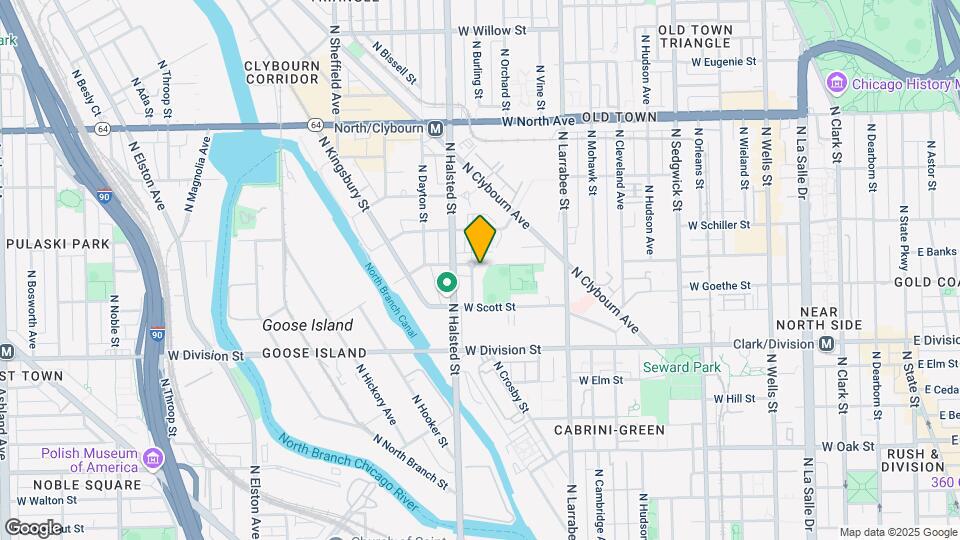 719 W Evergreen Ave Map and Location Details
