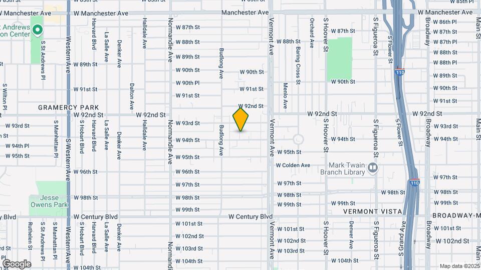1111 W 94th St Map and Location Details
