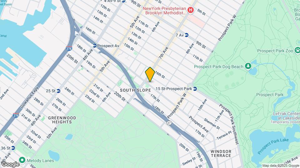 383 Prospect Ave Mapa y Detalles de la Ubicación
