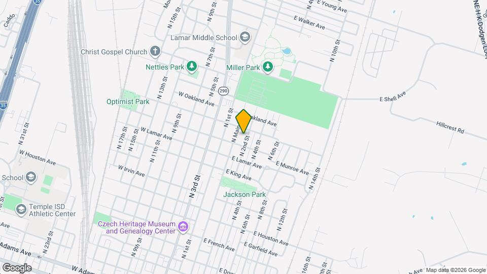 1314 N 2nd St Mapa y Detalles de la Ubicación