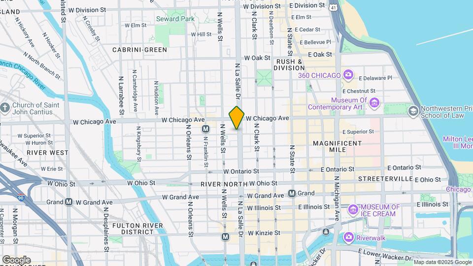 140 W Superior St Map and Location Details