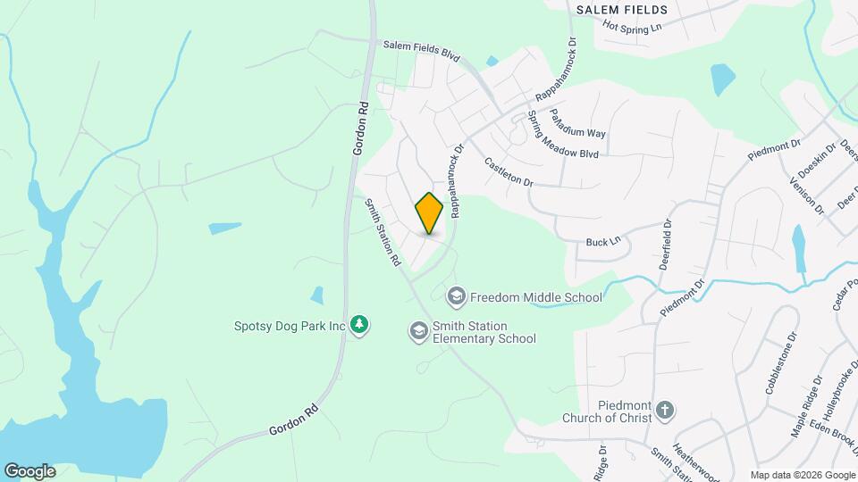 Salem Fields Townhomes Map and Location Details
