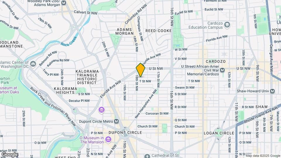 1767 T St NW, Unit B Map and Location Details