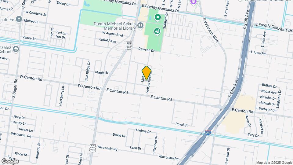 2523 Yellow Rose Dr Map and Location Details