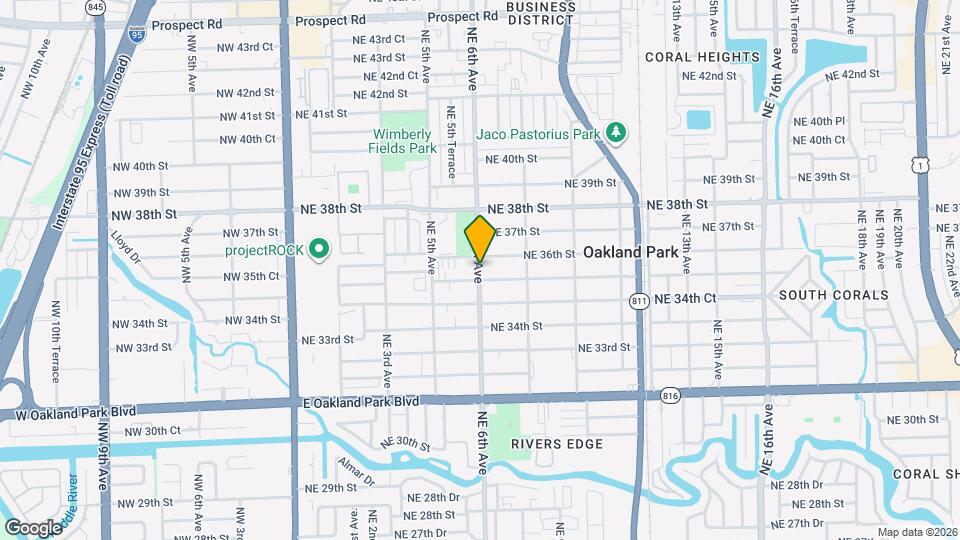 3540 NE 6th Ave Map and Location Details