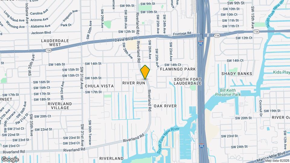 1601 Riverland Rd Map and Location Details