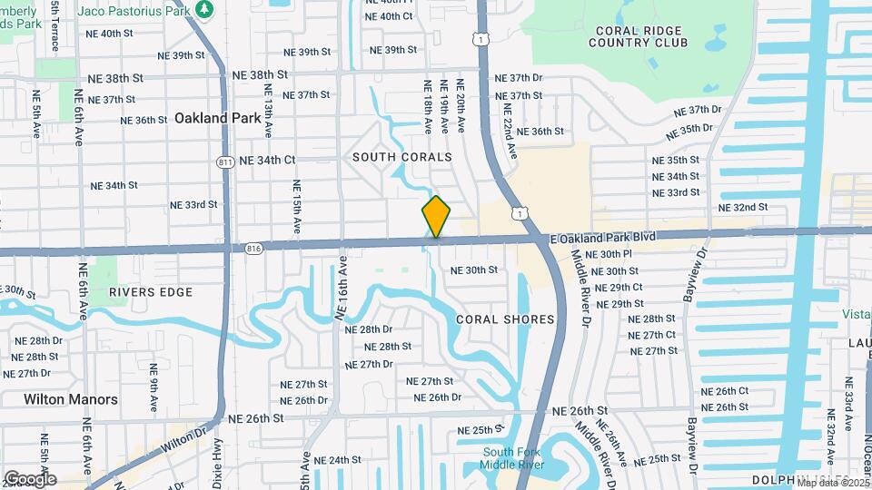1814 E Oakland Park Blvd Map and Location Details