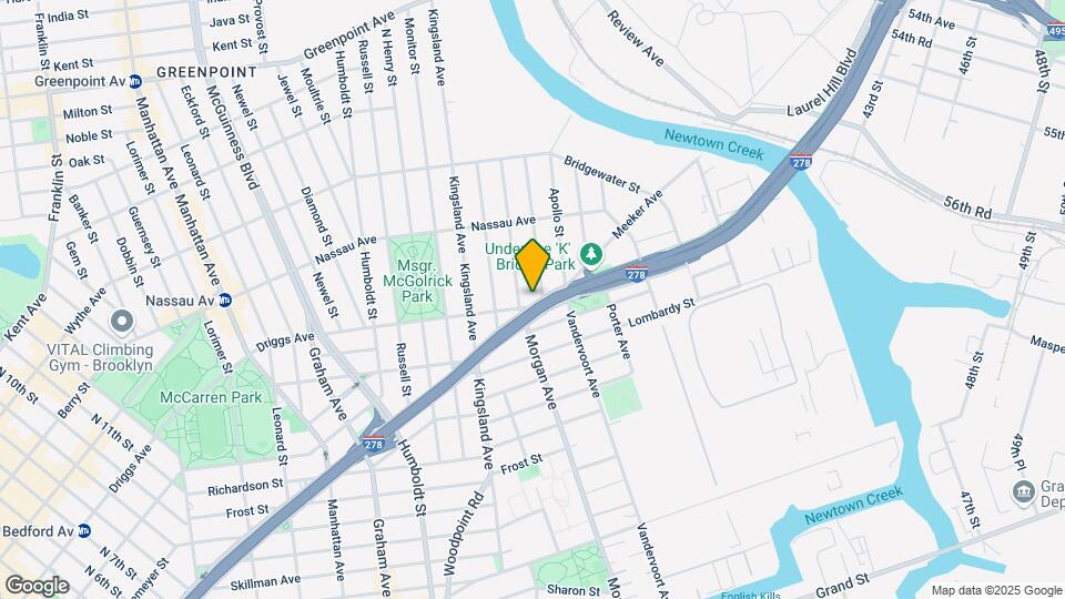 729-731 Meeker Ave Map and Location Details