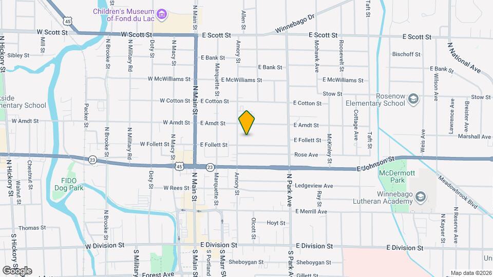 111 E Follett St Map and Location Details