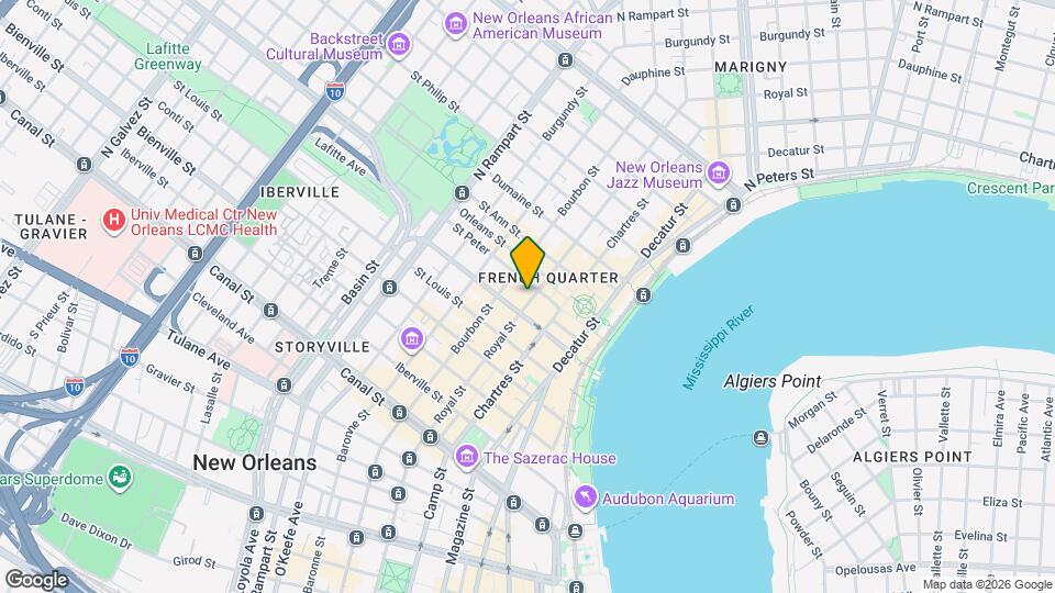 629 Royal St Mapa y Detalles de la Ubicación