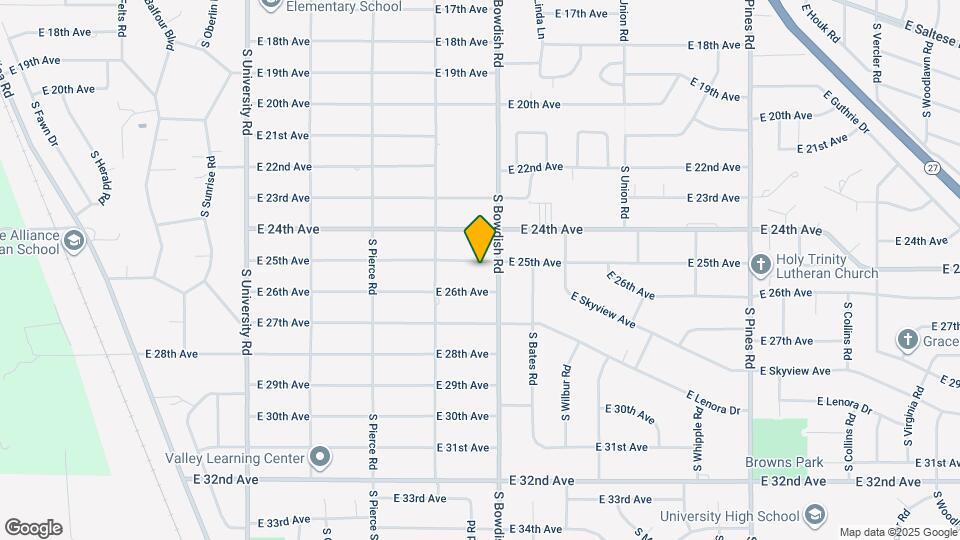 11412 E 25th Ave Map and Location Details