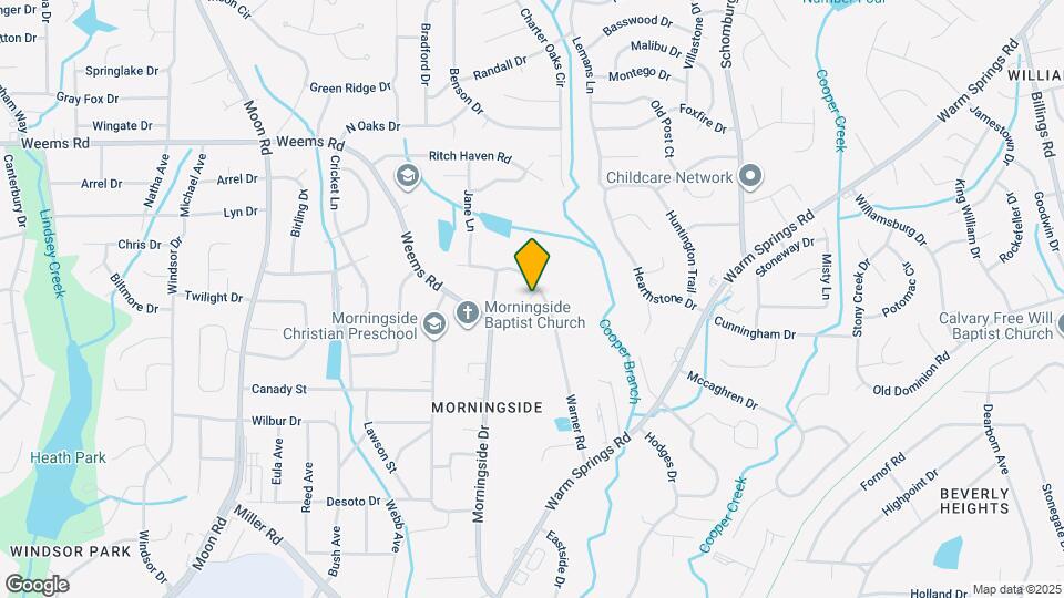 6123 Warner Rd Map and Location Details