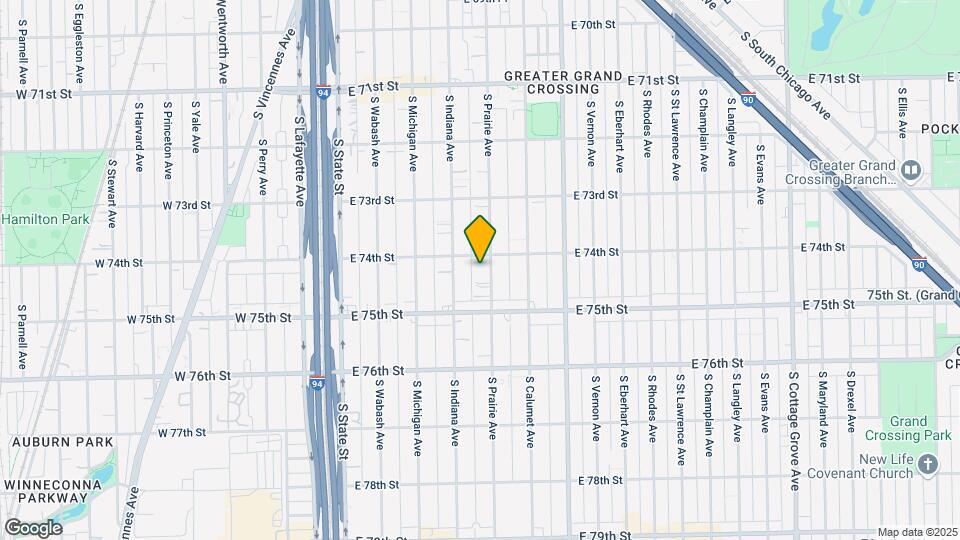 7414 S Prairie Ave-Unit -Unit 2 Map and Location Details