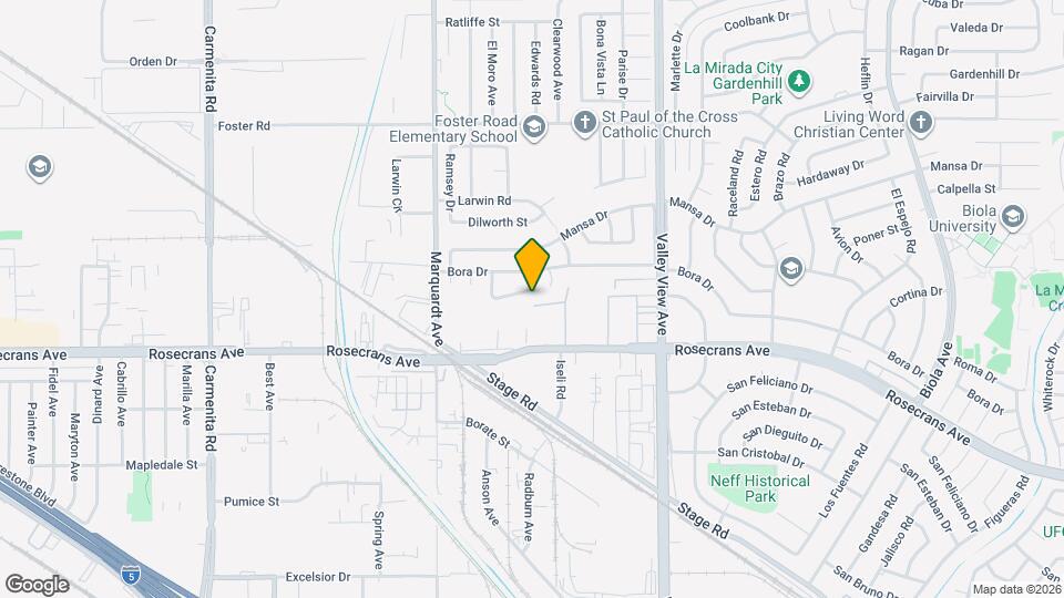 13946 Plume Dr Mapa y Detalles de la Ubicación