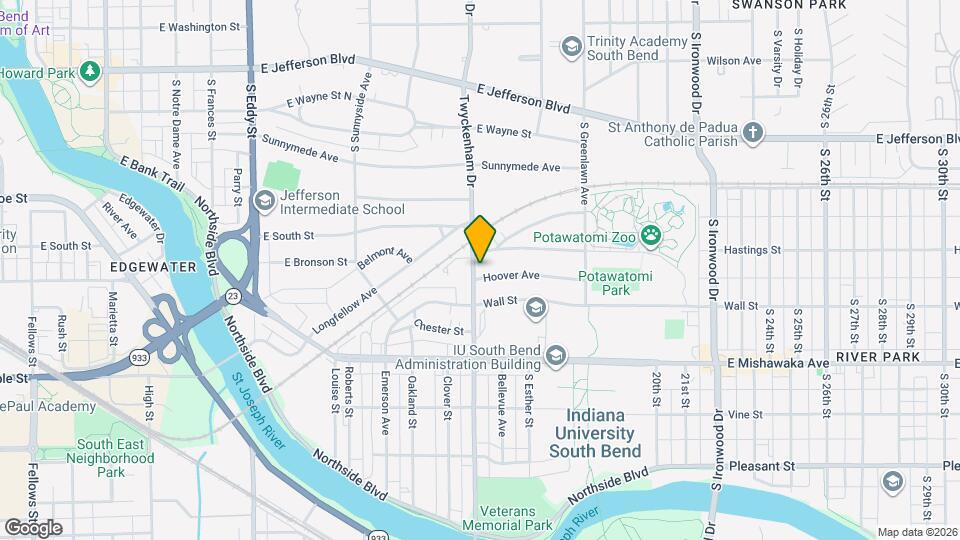 716 S Twyckenham Dr Map and Location Details