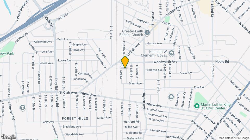 1252 E 134th St Map and Location Details