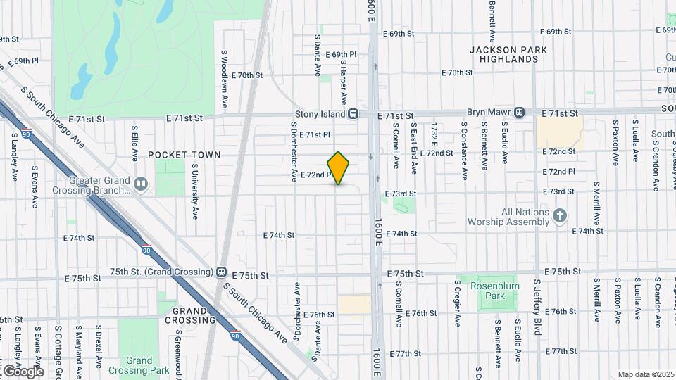 7249-7253 S Blackstone Ave Mapa y Detalles de la Ubicación