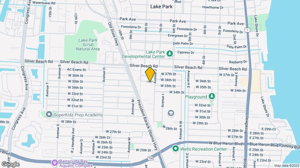 925 W 36th St Map and Location Details
