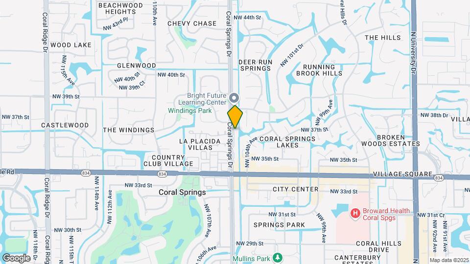 3701 Coral Springs Dr, Unit B1 Mapa y Detalles de la Ubicación