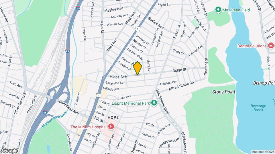 78 Pidge Ave, Unit 1 Map and Location Details