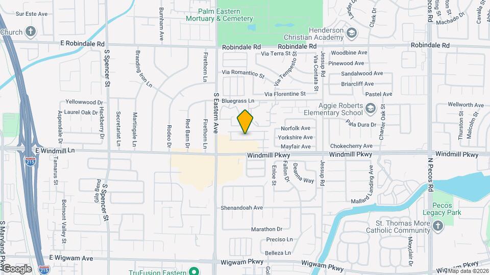 2562 Begonia Valley Ave Map and Location Details