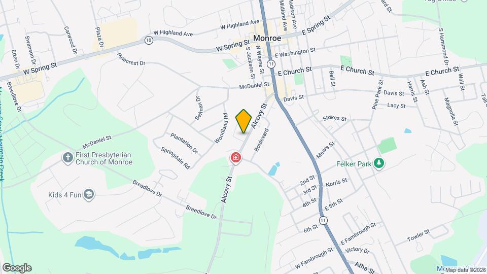 224 Alcovy St Map and Location Details