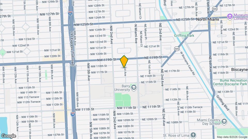 11702 NW 1st Ave Map and Location Details