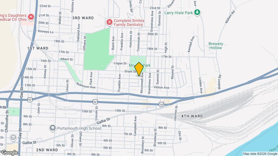 1835 Highland Ave Map and Location Details