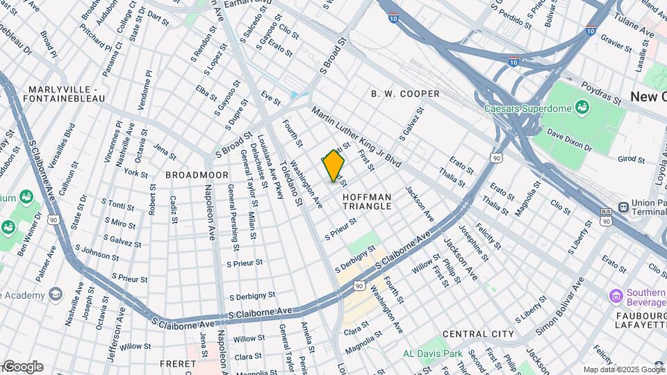 2617-2619 S Galvez St Mapa y Detalles de la Ubicación