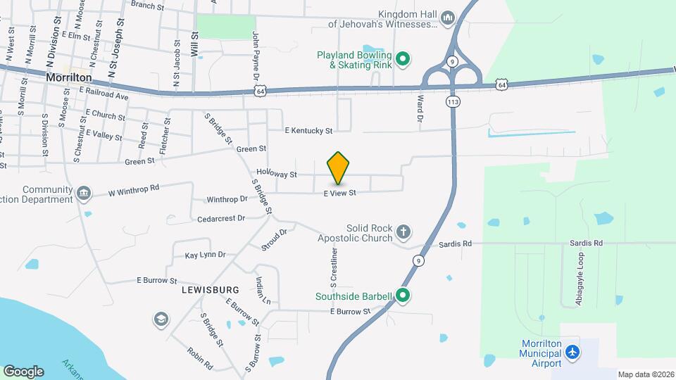 1401 E View St Map and Location Details