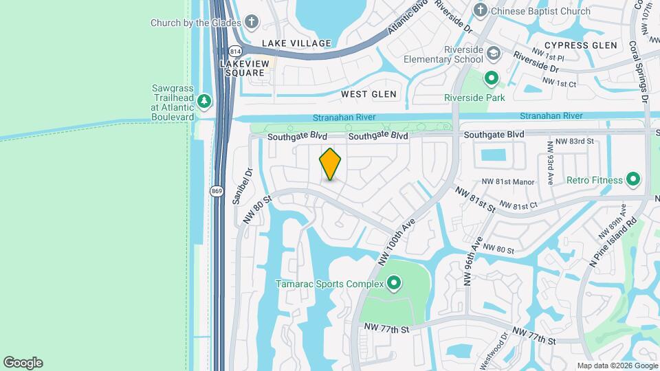 10403 NW 80th Ct Map and Location Details