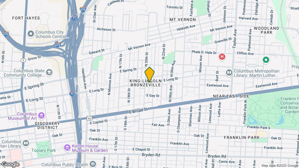 1059 E Long St Mapa y Detalles de la Ubicación