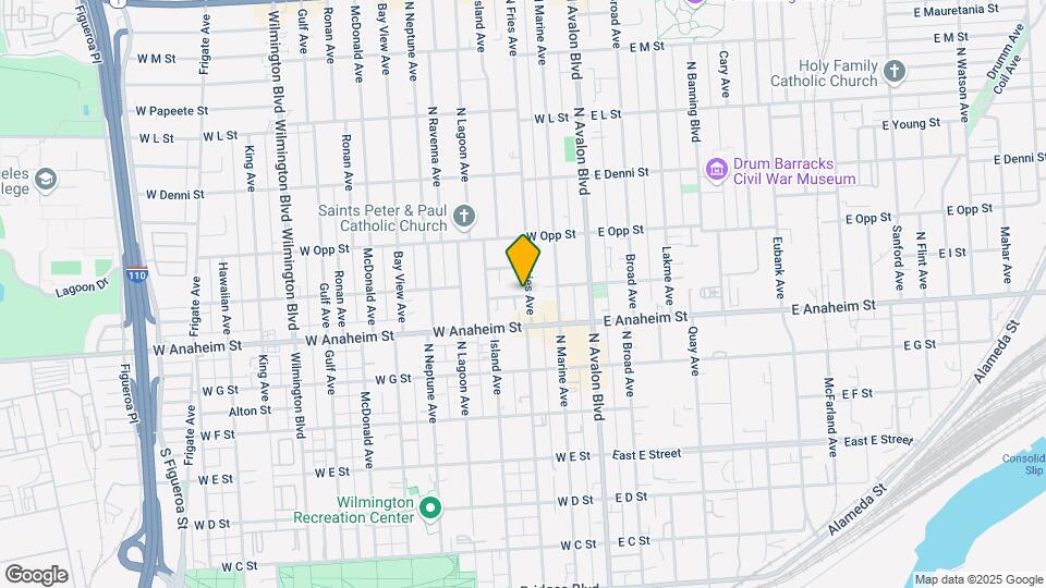 903 N Fries Ave Map and Location Details